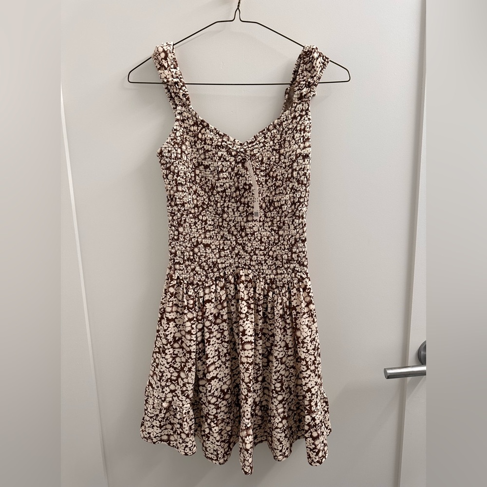 UO Georgina Smocked Mini Dress